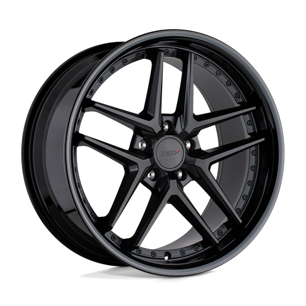 TSW PREMIO MATTE BLACK W/ GLOSS BLACK LIP Wheels for 2023-2024 ACURA INTEGRA [] - 20X8.5 40 MM - 20"  - (2024 2023)