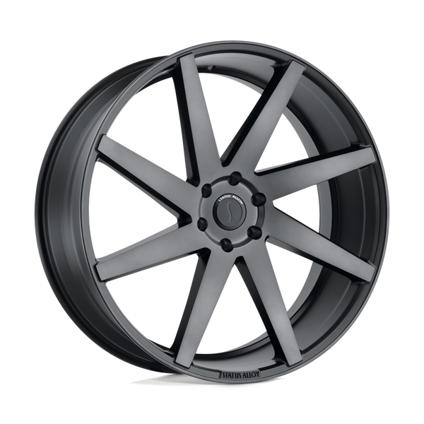 Status BRUTE CARBON GRAPHITE Wheels for 2007-2013 CHEVROLET AVALANCHE [] - 24X9.5 15 MM - 24"  - (2013 2012 2011 2010 2009 2008 2007)