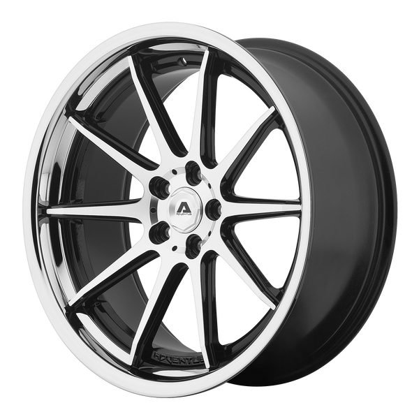 Adventus AVS-4 GLOSS BLACK MACHINED WITH SS LIP Wheels for 2008-2009 PONTIAC G8 [] - 20X8.5 35 MM - 20"  - (2009 2008)