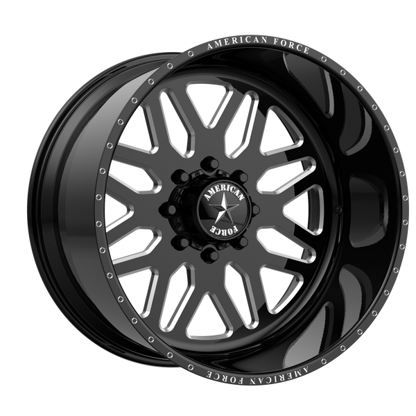 American Force AFW B02 TRAX SS GLOSS BLACK MACHINED Wheels for 2007-2020 CHEVROLET SUBURBAN [] - 20X9 0 MM - 20"  - (2020 2019 2018 2017 2016 2015 2014 2013 2012 2011 2010 2009 2008 2007)