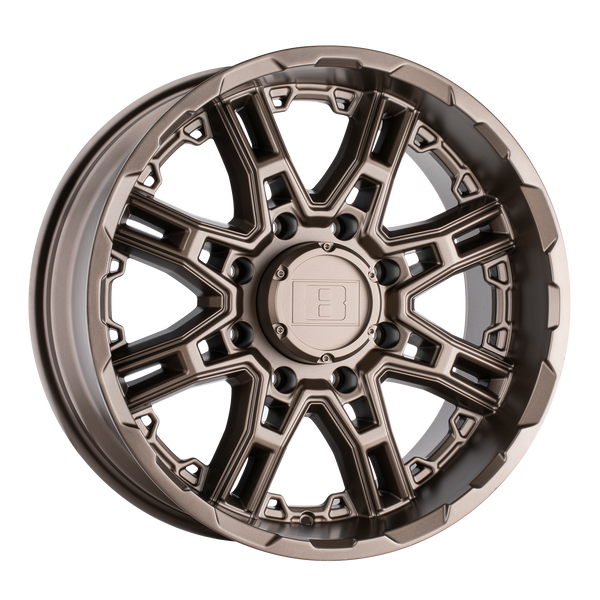 Level 8 SLINGSHOT MATTE BRONZE Wheels for 2007-2020 CHEVROLET SUBURBAN [] - 17X8.5 10 MM - 17"  - (2020 2019 2018 2017 2016 2015 2014 2013 2012 2011 2010 2009 2008 2007)