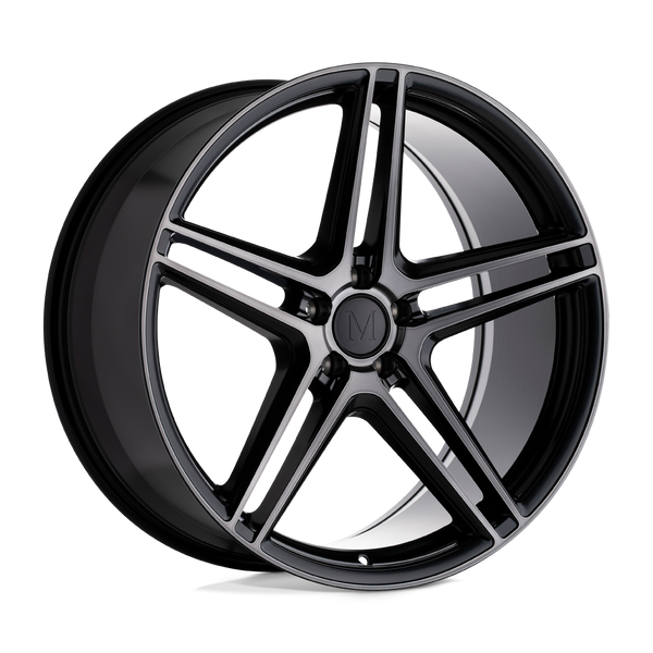 Mandrus BREMEN SEMI GLOSS BLACK W/ MIRROR CUT FACE Wheels for 2005-2024 VOLKSWAGEN JETTA [] - 17X8 42 MM - 17"  - (2024 2023 2022 2021 2020 2019 2018 2017 2016 2015 2014 2013 2012 2011 2010 2009 2008 2007 2006 2005)