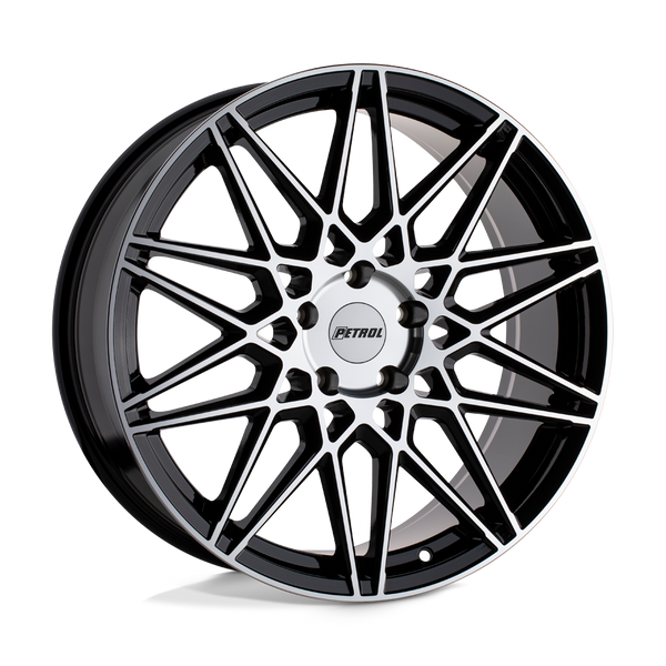 Petrol P3C GLOSS BLACK W/ MACHINED FACE Wheels for 1998-2000 LEXUS GS400 [] - 20X8.5 40 MM - 20"  - (2000 1999 1998)