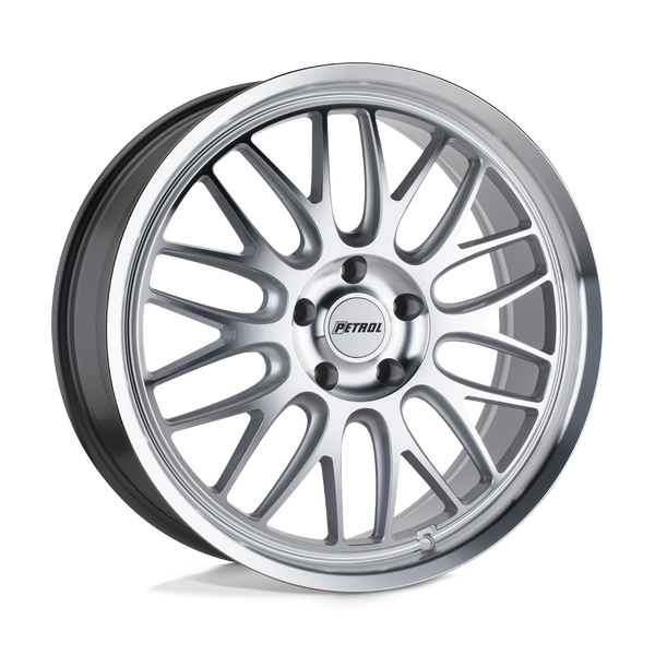 Petrol P4C SILVER W/ MACHINED FACE & LIP Wheels for 2003-2005 INFINITI G35 [] - 20X8.5 40 MM - 20"  - (2005 2004 2003)