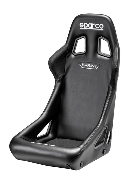 Sparco Black with Vinyl Sprint 2019 FIA Approved Race Competition Seat - 008235NRSKY