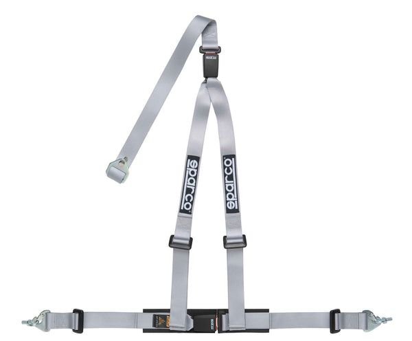 Sparco Silver 3 Point 2" Shoulder Straps Snap In Belts Race Safety Harness - 04608DF1SGR