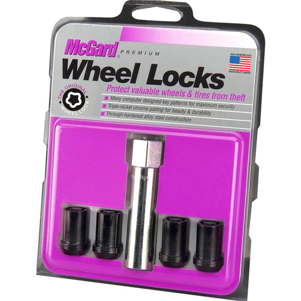 McGard M12 x 1.5  Black Tuner Style Cone Seat Wheel Locks- 1.24 OAL 1989-1998 Ford Taurus SHO - [1998 1997 1996 1995 1994 1993 1992 1991 1990 1989] - 25357