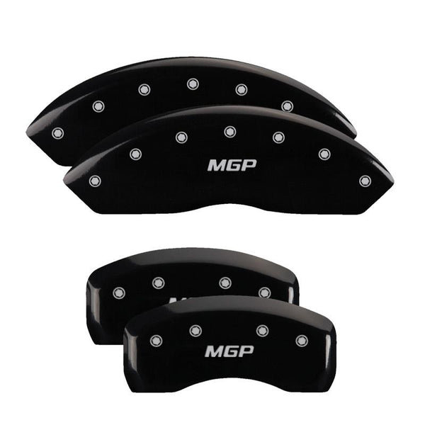 MGP Caliper Covers Front and Rear for 1997-1999 Ford Mustang SVT Cobra with 16in Wheels - Black - 10017SMGPBK - (1999 1998 1997)