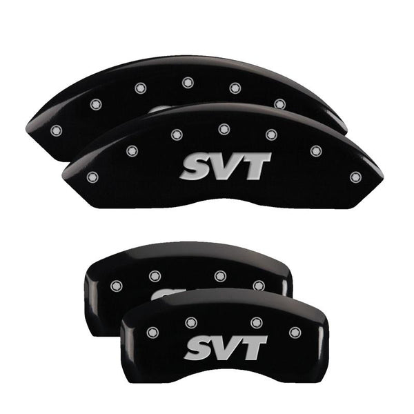 MGP Caliper Covers Front and Rear for 1997-1999 Ford Mustang SVT Cobra with 16in Wheels - Black - 10017SSVTBK - (1999 1998 1997)