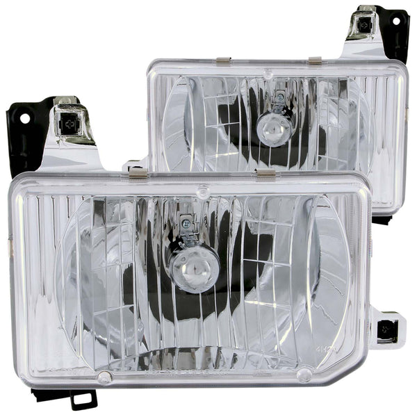 ANZO USA Crystal Headlight Set for 1989-1995 Nissan Pathfinder - 111050 - (1995 1994 1993 1992 1991 1990 1989)