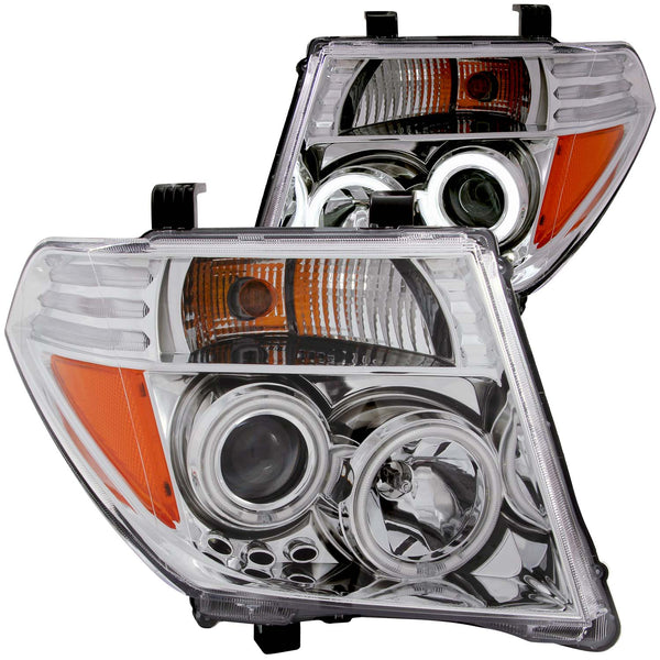 ANZO USA Projector Headlight Set w/Halo for 2005-2008 Nissan Pathfinder - 111112 - (2008 2007 2006 2005)