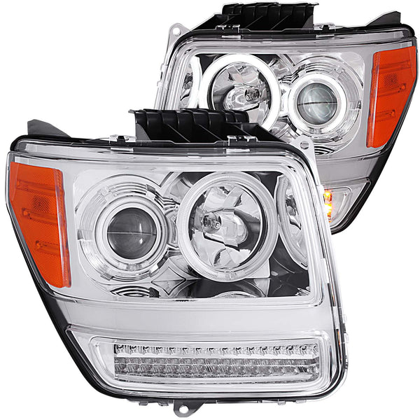 ANZO USA Projector Headlight Set w/Halo for 2007-2007 Dodge Nitro - 111144 - (2007)