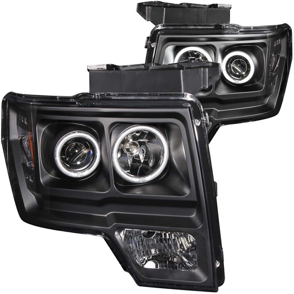 ANZO USA Projector Headlight Set w/Halo for 2009-2009 Ford F-150 - 111161 - (2009)