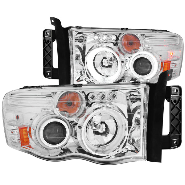 ANZO USA Projector Headlight Set w/Halo for 2004-2004 Dodge Ram 1500 ST - 111165 - (2004)