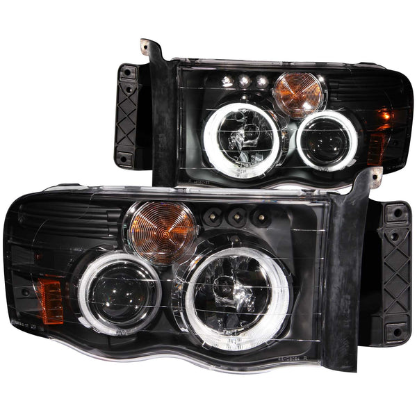 ANZO USA Projector Headlight Set w/Halo for 2004-2004 Dodge Ram 1500 SRT-10 - 111166 - (2004)