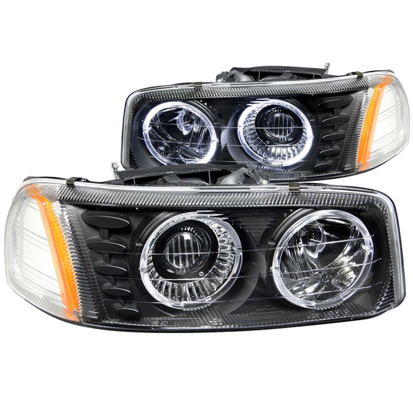 ANZO USA Projector Headlight Set w/Halo for 2007-2007 GMC Sierra 1500 Classic - 111192 - (2007)