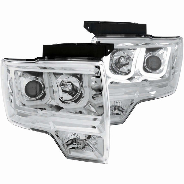 ANZO USA Projector Headlight Set for 2011-2011 Ford F-150 Lariat Limited - 111264 - (2011)