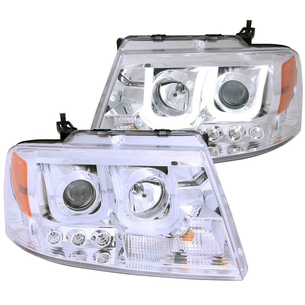 ANZO USA Projector Headlight Set for 2008-2008 Ford F-150 Lariat - 111287 - (2008)