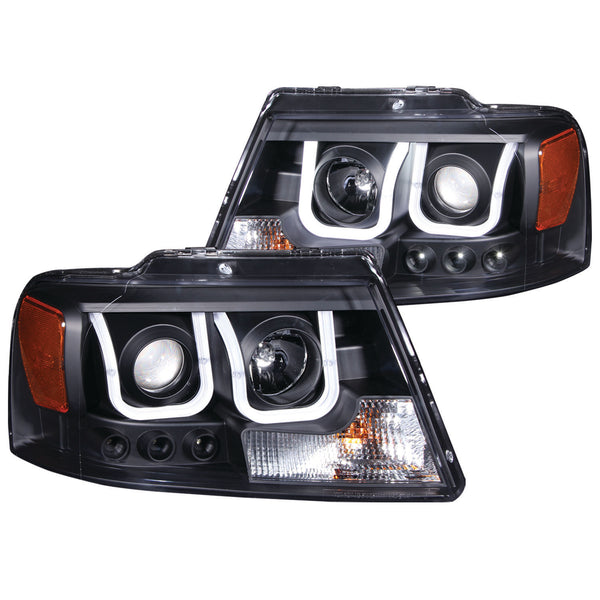 ANZO USA Projector Headlight Set for 2004-2007 Ford F-150 - 111288 - (2007 2006 2005 2004)