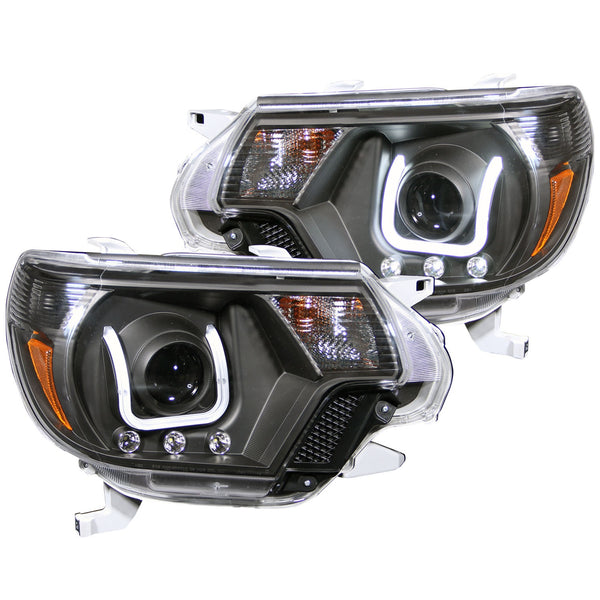 ANZO USA Projector Headlight Set for 2012-2015 Toyota Tacoma - 111290 - (2015 2014 2013 2012)