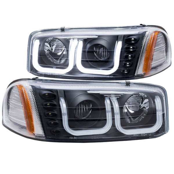 ANZO USA Projector Headlight Set for 2007-2007 GMC Sierra 1500 HD Classic - 111303 - (2007)