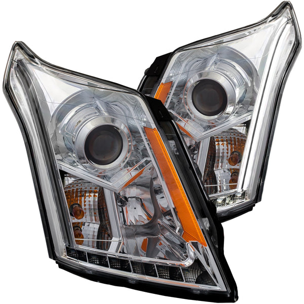 ANZO USA Projector Headlight Set for 2010-2015 Cadillac SRX - 111307 - (2015 2014 2013 2012 2011 2010)