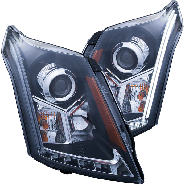 ANZO USA Projector Headlight Set for 2010-2015 Cadillac SRX - 111308 - (2015 2014 2013 2012 2011 2010)