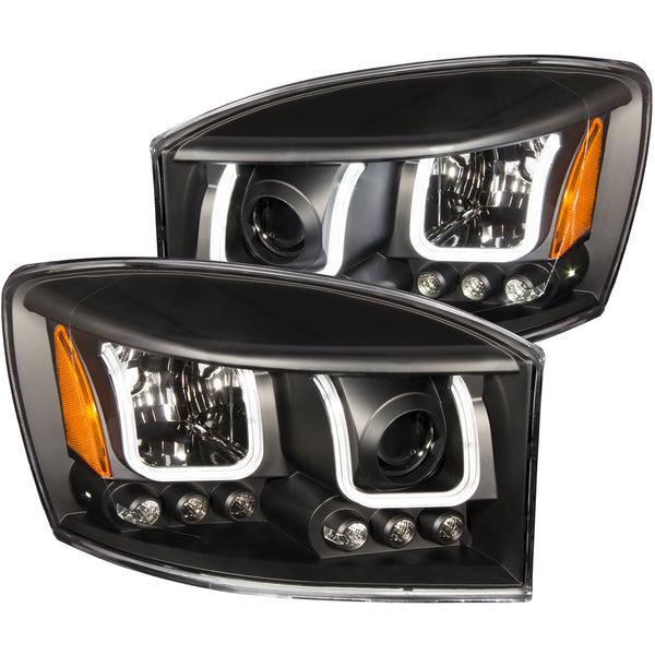 ANZO USA Projector Headlight Set for 2006-2009 Dodge Ram 3500 - 111314 - (2009 2008 2007 2006)