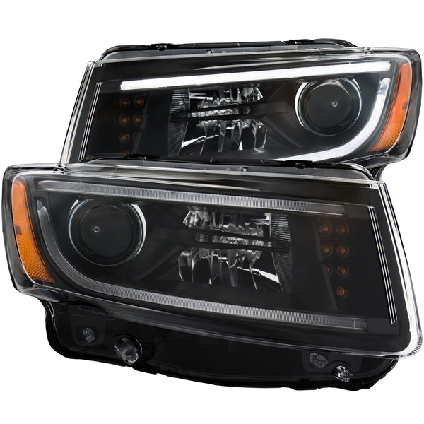 ANZO USA Projector Headlight Set for 2014-2015 Jeep Grand Cherokee - 111329 - (2015 2014)