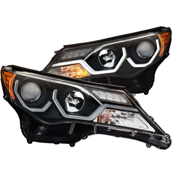 ANZO USA Projector Headlight Set for 2013-2015 Toyota RAV4 - 111332 - (2015 2014 2013)