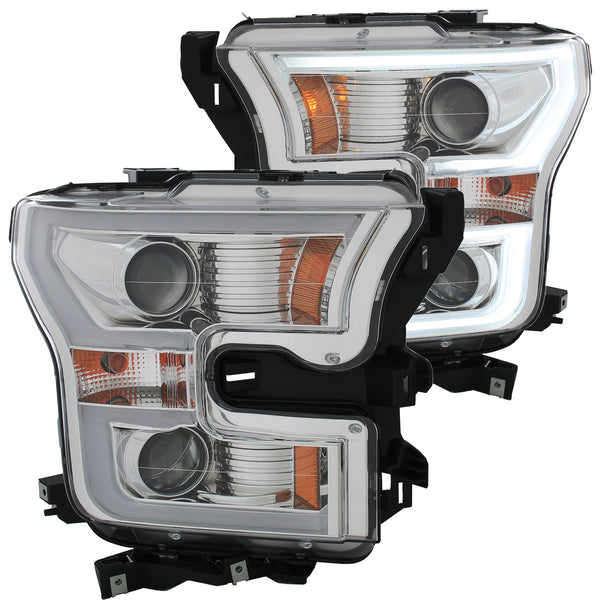 ANZO USA Projector Headlight Set for 2015-2016 Ford F-150 - 111348 - (2016 2015)