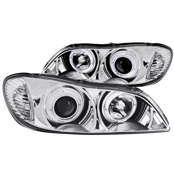 ANZO USA Projector Headlight Set w/Halo for 2002-2004 Infiniti I35 - 121078 - (2004 2003 2002)