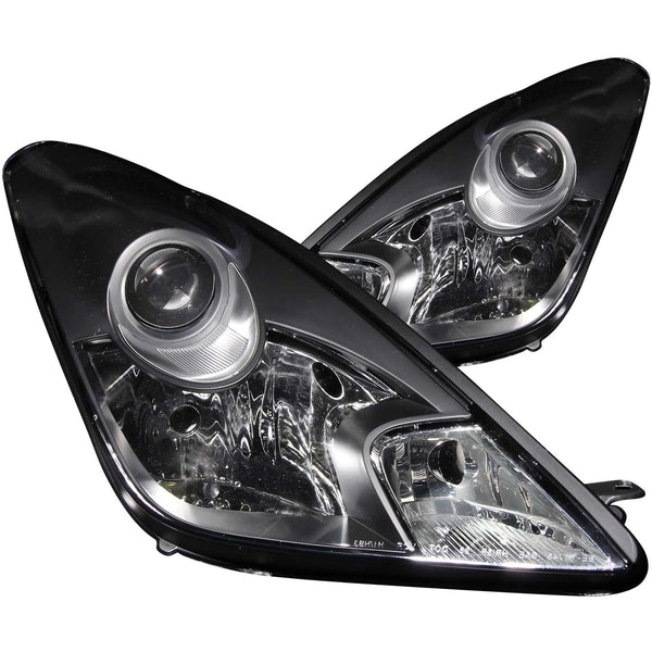 ANZO USA Projector Headlight Set for 2000-2005 Toyota Celica - 121122 - (2005 2004 2003 2002 2001 2000)