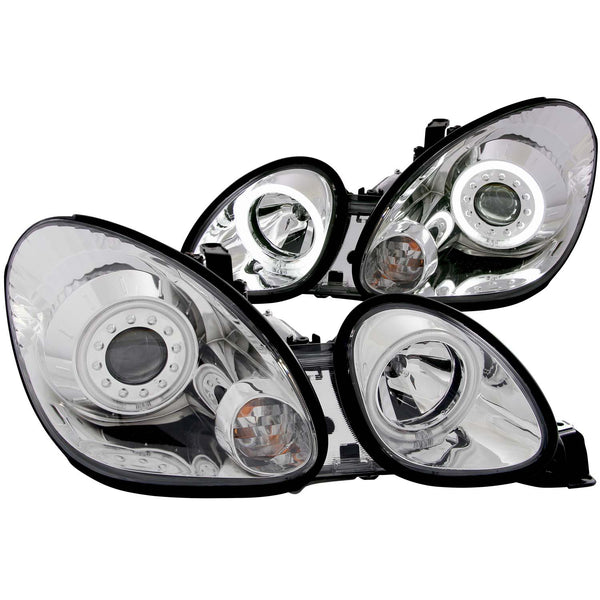 ANZO USA Projector Headlight Set w/Halo for 2001-2005 Lexus GS430 - 121143 - (2005 2004 2003 2002 2001)