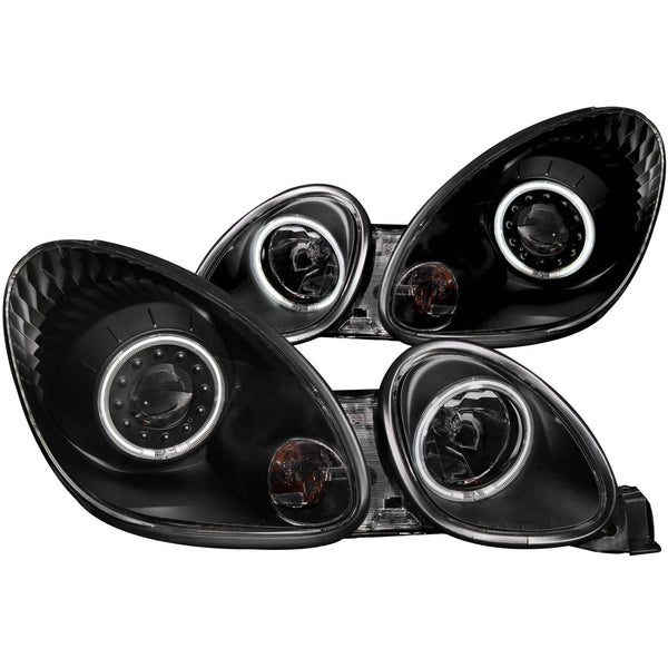 ANZO USA Projector Headlight Set w/Halo for 2001-2005 Lexus GS430 - 121144 - (2005 2004 2003 2002 2001)