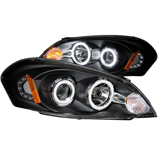 ANZO USA Projector Headlight Set w/Halo for 2006-2013 Chevrolet Impala - 121236 - (2013 2012 2011 2010 2009 2008 2007 2006)