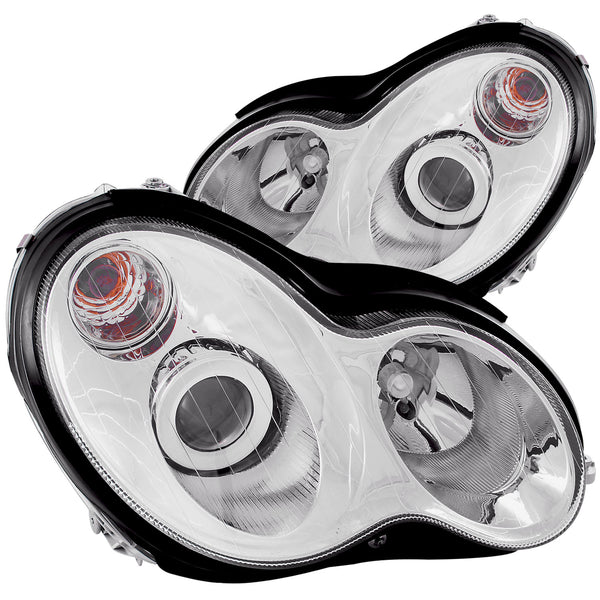 ANZO USA Projector Headlight Set for 2002-2004 Mercedes-Benz C32 AMG - 121239 - (2004 2003 2002)