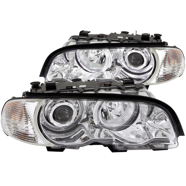 ANZO USA Projector Headlight Set w/Halo for 1999-1999 BMW 323i Convertible - 121268 - (1999)