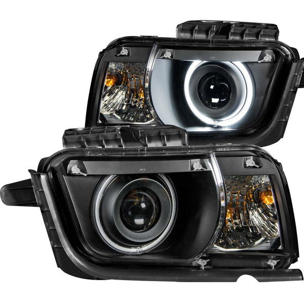 ANZO USA Projector Headlight Set w/Halo for 2010-2013 Chevrolet Camaro - 121312 - (2013 2012 2011 2010)