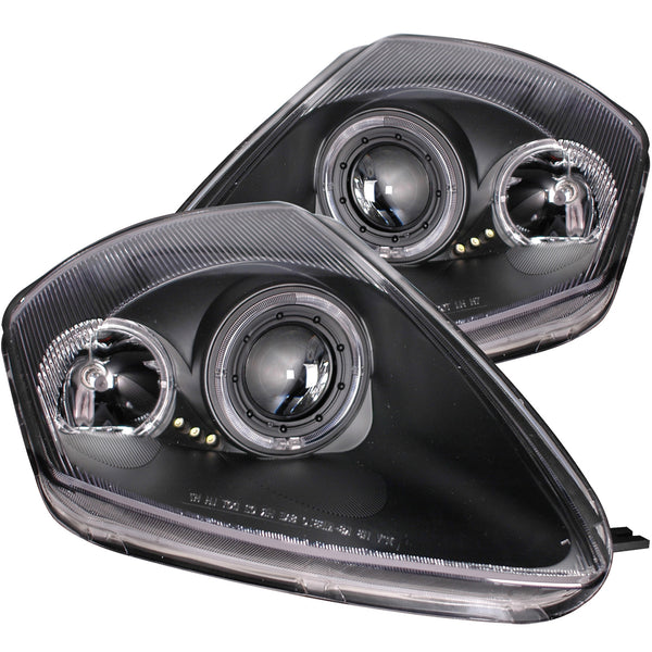 ANZO USA Projector Headlight Set w/Halo for 2000-2005 Mitsubishi Eclipse - 121332 - (2005 2004 2003 2002 2001 2000)