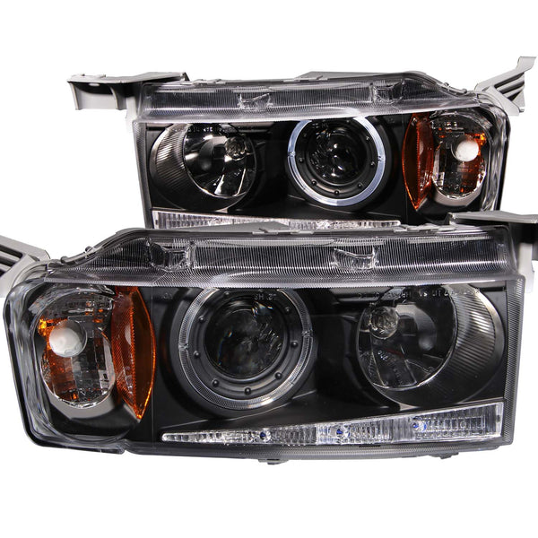 ANZO USA Projector Headlight Set w/Halo for 2004-2006 Scion xB - 121347 - (2006 2005 2004)