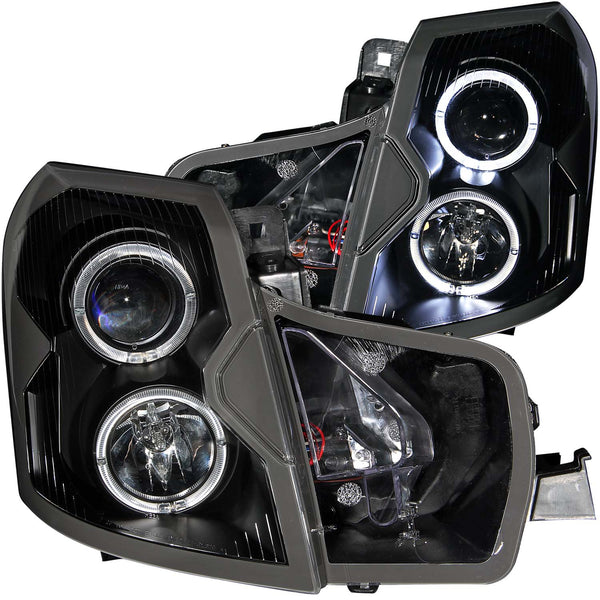 ANZO USA Projector Headlight Set w/Halo for 2003-2007 Cadillac CTS - 121415 - (2007 2006 2005 2004 2003)