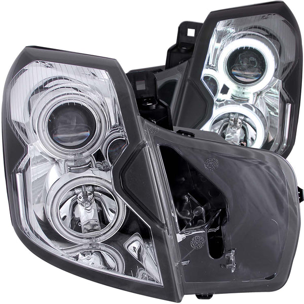 ANZO USA Projector Headlight Set w/Halo for 2003-2007 Cadillac CTS - 121418 - (2007 2006 2005 2004 2003)