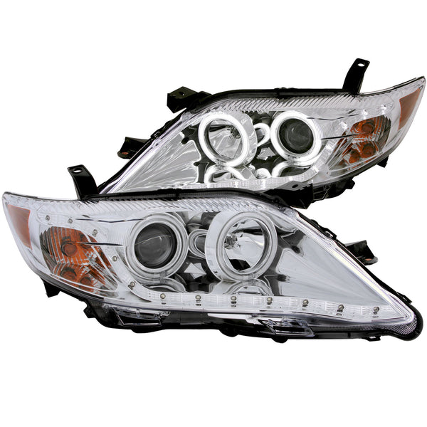 ANZO USA Projector Headlight Set w/Halo for 2010-2011 Toyota Camry - 121441 - (2011 2010)