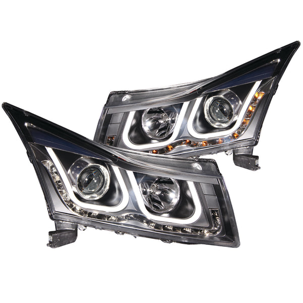 ANZO USA Projector Headlight Set for 2011-2015 Chevrolet Cruze - 121462 - (2015 2014 2013 2012 2011)