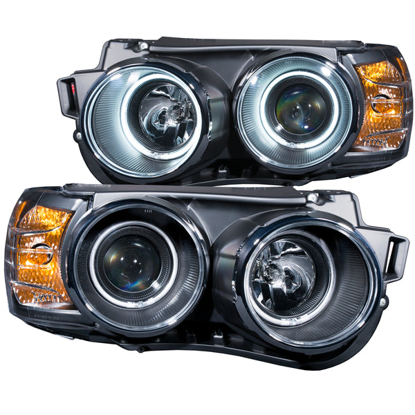 ANZO USA Projector Headlight Set w/Halo for 2012-2015 Chevrolet Sonic Hatchback - 121488 - (2015 2014 2013 2012)