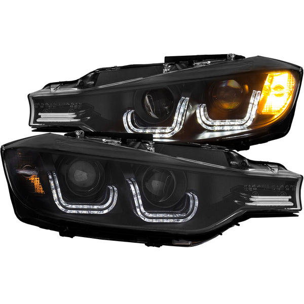 ANZO USA Projector Headlight Set for 2012-2015 BMW 320i - 121504 - (2015 2014 2013 2012)