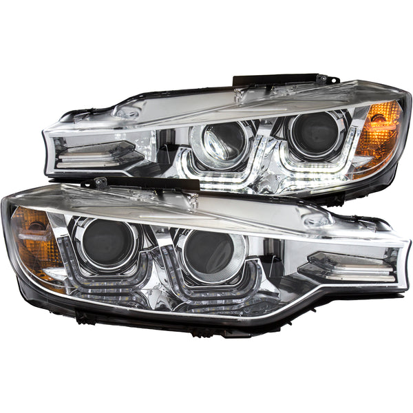 ANZO USA Projector Headlight Set for 2014-2015 BMW 335i GT xDrive - 121505 - (2015 2014)