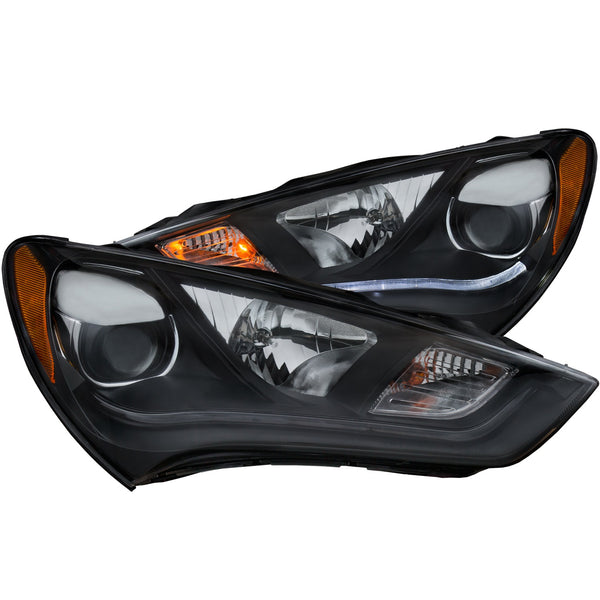 ANZO USA Projector Headlight Set for 2013-2014 Hyundai Genesis Coupe - 121511 - (2014 2013)