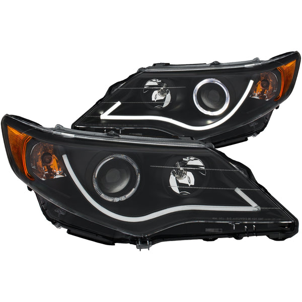 ANZO USA Projector Headlight Set w/Halo for 2012-2013 Toyota Camry - 121512 - (2013 2012)